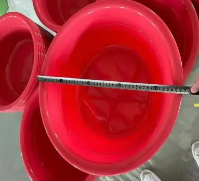 Plastic Basin (Large, Red) 50cm